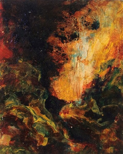 single panel, detail from set
